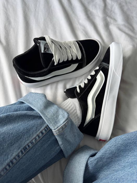Vans Knu Skool кросівки чорні Ванс Кню скул НАЛОЖКА 36-44