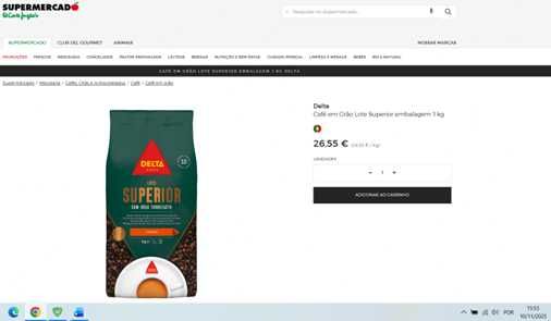 Café em Grão Delta de Arábica da América Central e Robusta da Ásia