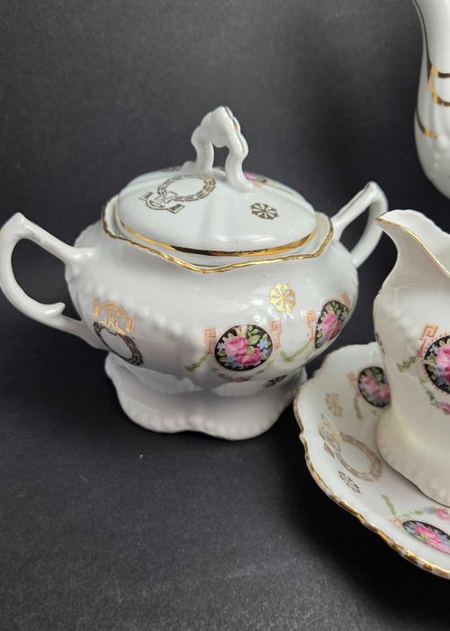 Środek stołu Parowa Kuno Steinmann dzbanek mlecznik cukiernica