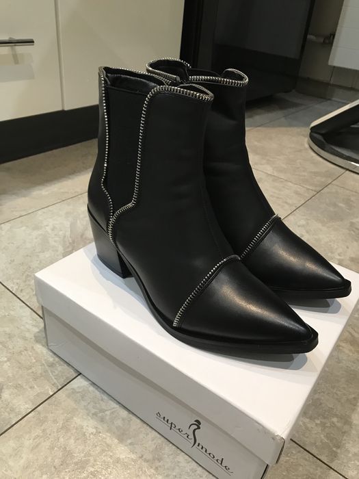 Botki damskie czarne