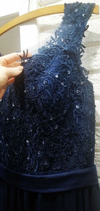 Sukienka maxi dla wysokiej - ślub, wesele r. L/ XL