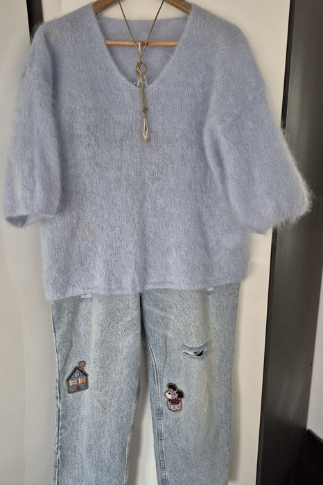 Sweter 81 % kid moher