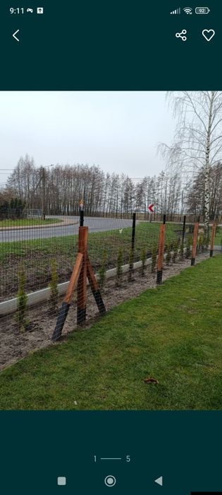 Ogrodzenie tymczasowe siatka leśna montaż