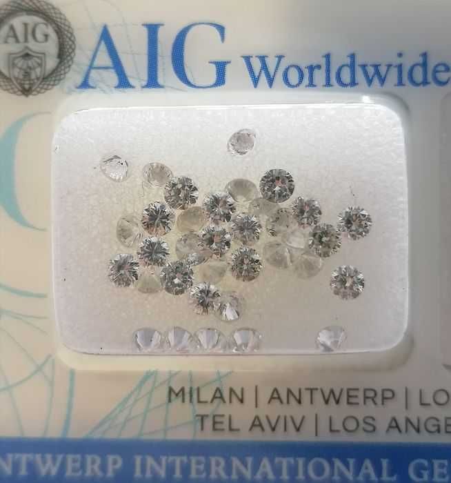 Diamenty naturalne 35szt. 1,81 karat (cts.)