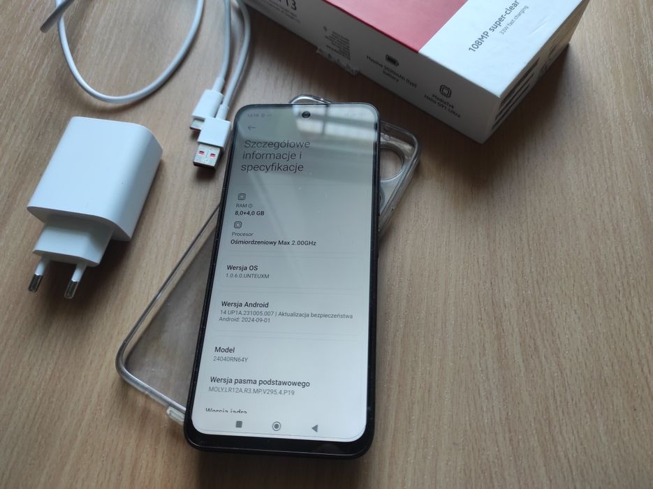 Xiaomi Redmi 13 12GB RAM/ 256GB ROM, ładowany co 3 lub 4 dni