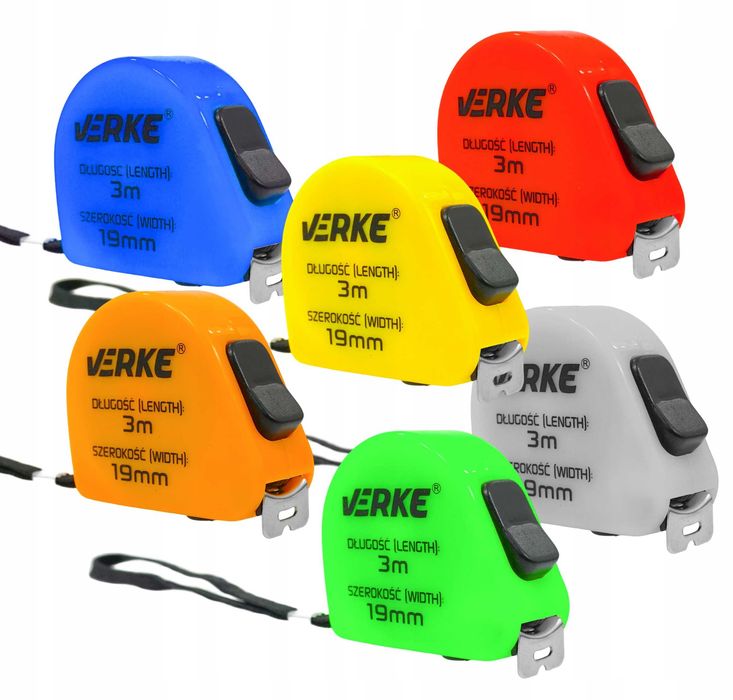 ZESTAW METRÓWKA Ręczna Miarka Metr Zwijany Taśma Miernicza Miara 3M