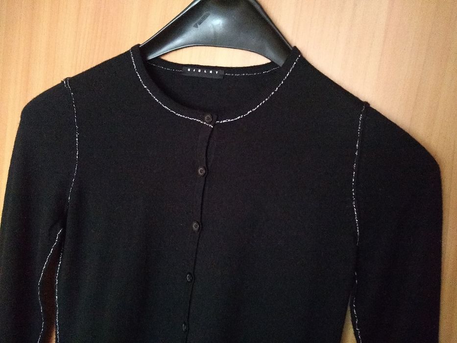 Elegancki włoski damski sweterek by BENETTON, 10% Wełna, XS/S