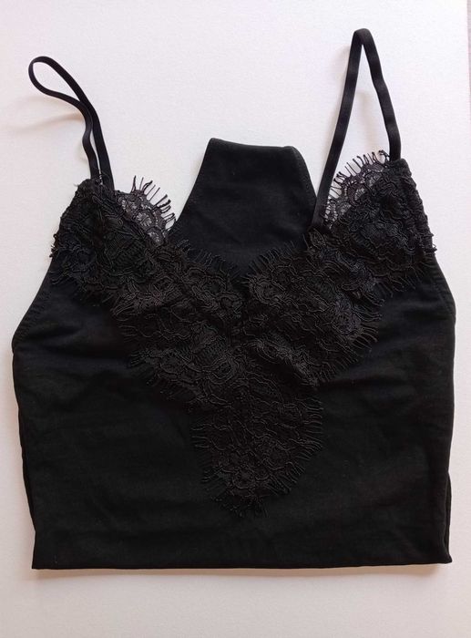 Body em Renda Preto da Zara