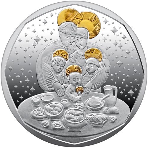 Монета Дух Різдва 10 гривень срібло