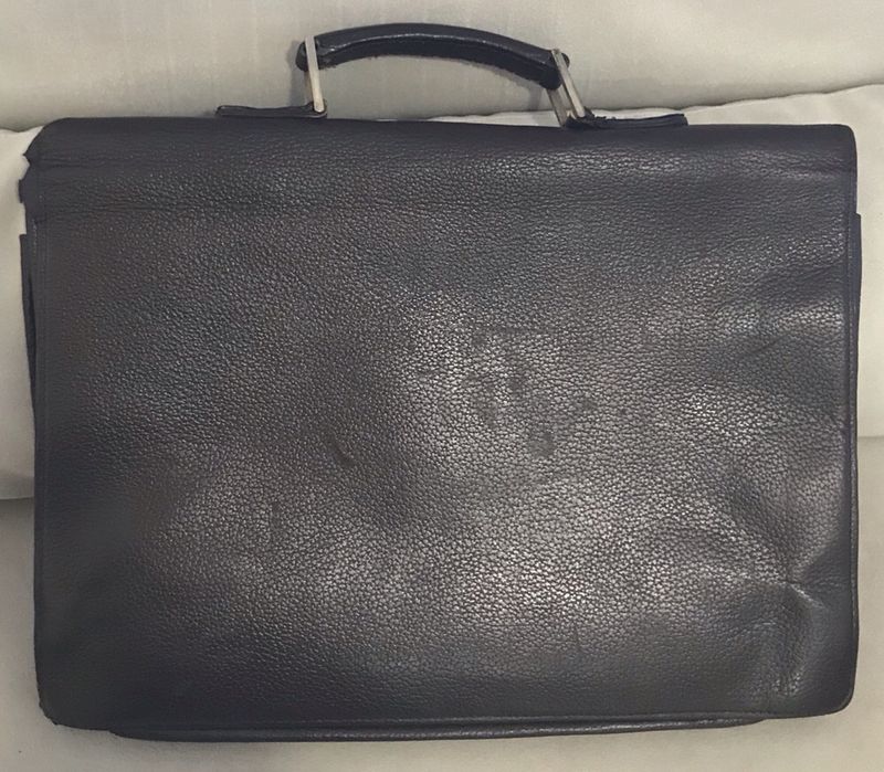 Mala Pasta executivo coro 100% . Luxo Pele genuína