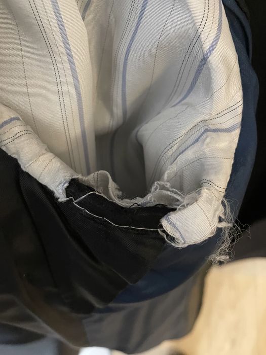 Massimo Dutti granatowy płaszcz męski 54