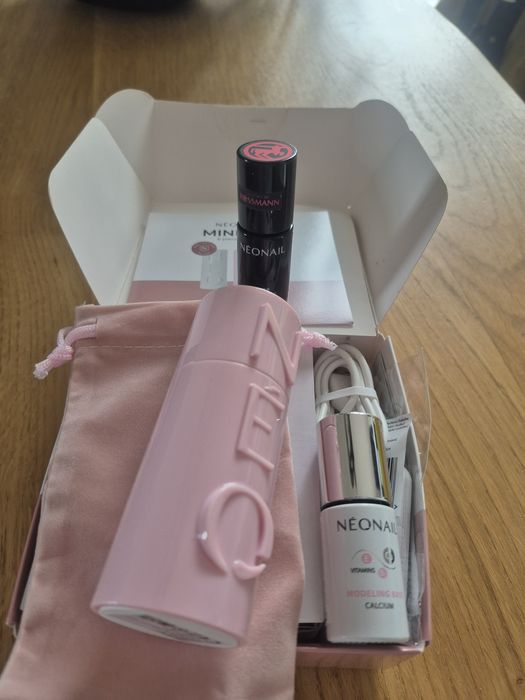 Zestaw Neonail miniset, lakier hybrydowy, lampa led NOWY!