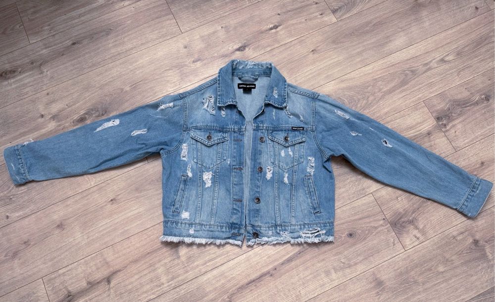Kurtka jeansowa DKNY donna karan dzinsowa damska