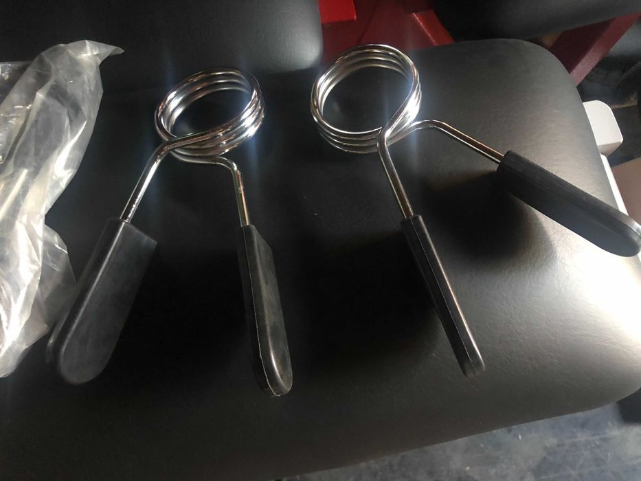 Zaciski na gryf Olimpijski 50mm sprężynowe kpl./ 2szt.