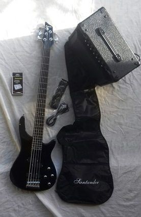 Baixo elétrico e kit