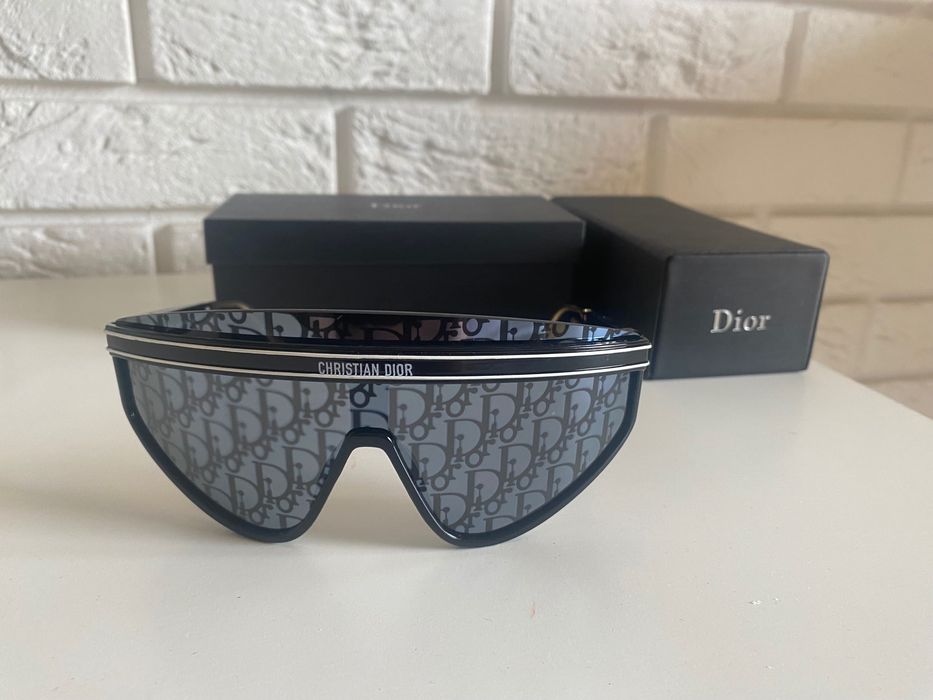 Okulary przeciwsłoneczne Christian Dior DiorClub (maska) + pełny zestaw!