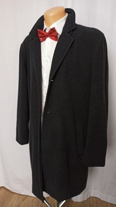 Sg Elegancki męski płaszcz L , XL dyplomatka wełniany płaszcz