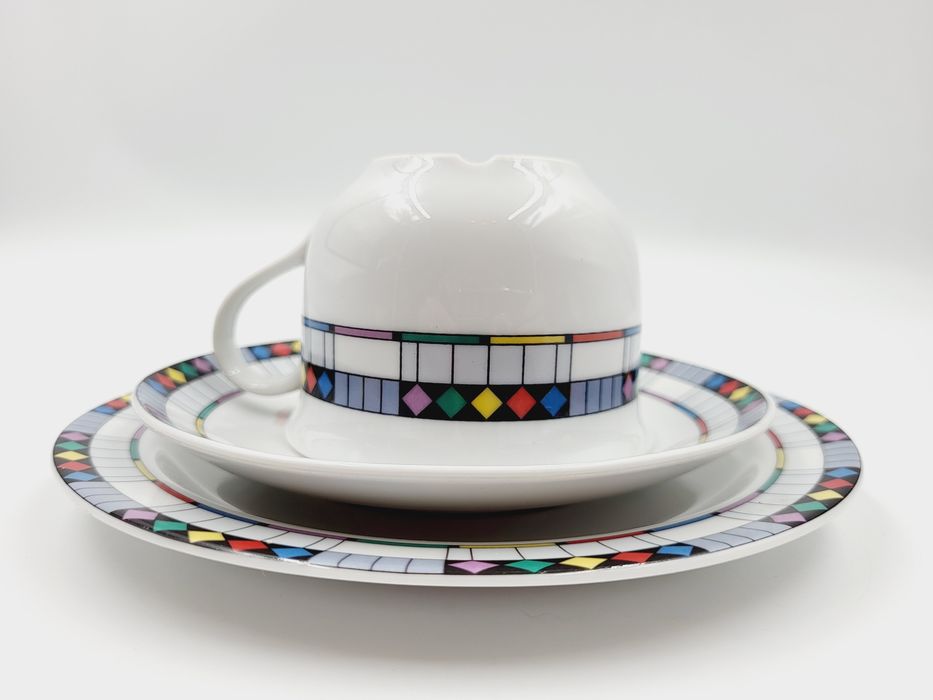 Piękna porcelanowa śniadaniówka Wawel filiżanka PRL