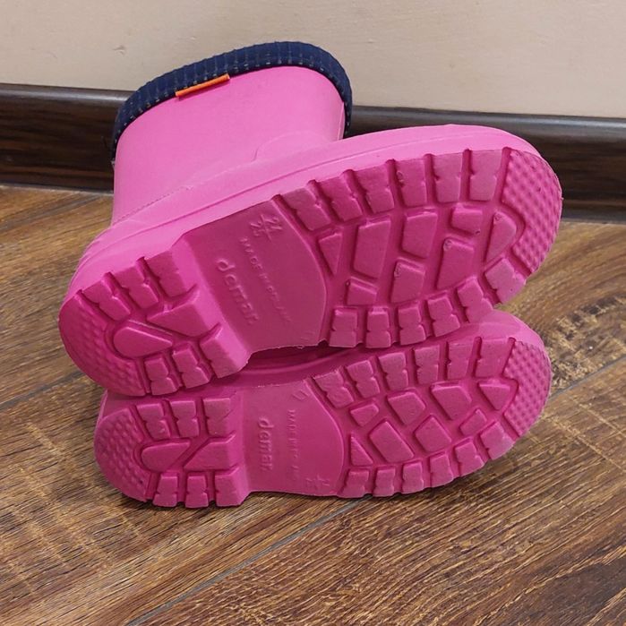 Утеплені гумачки на дівчинку demar резинові сапоги