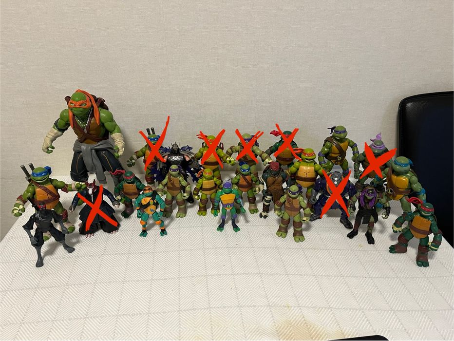 Черепашки ниндзя оригинал размер 13-25 см