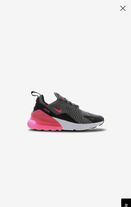 Nike Air Max 270 raz założone 35 szaro różowe