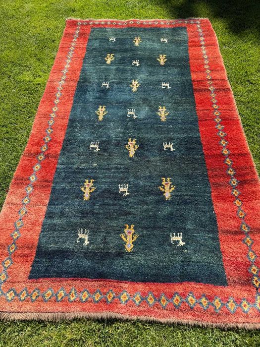 Dywan Wełniany Ręcznie Tkany perski Indo Gabbeh 245x135 sklep 9 tys