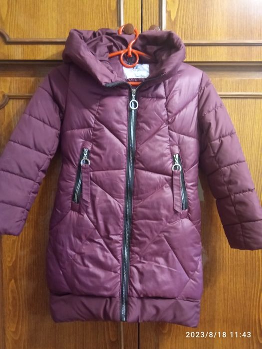 Пальто зимове на дівчинку+ хомут/ зимнее пальто для девочки