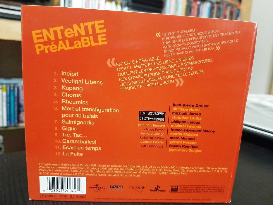 Les Percussions De Strasbourg – Entente Préalable