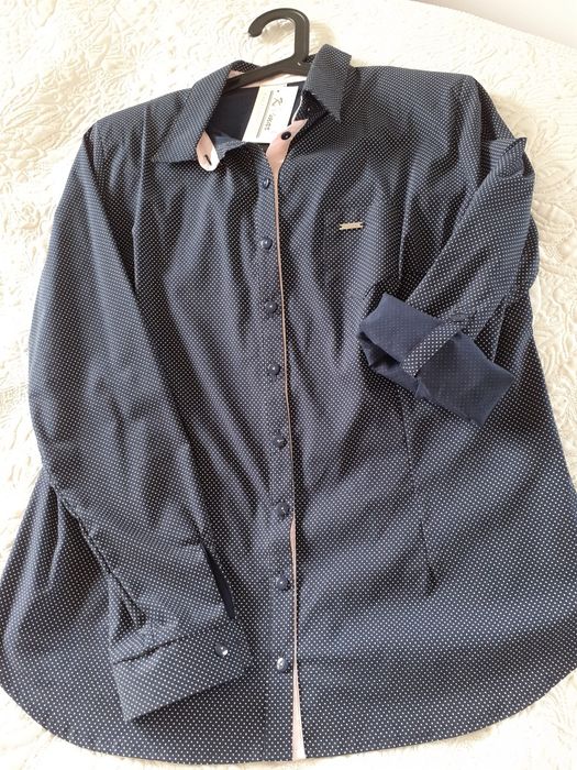 Koszula damska granatowa