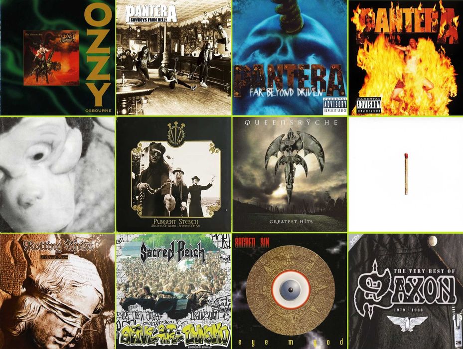 116 CDs - METAL - Muito Bom Estado