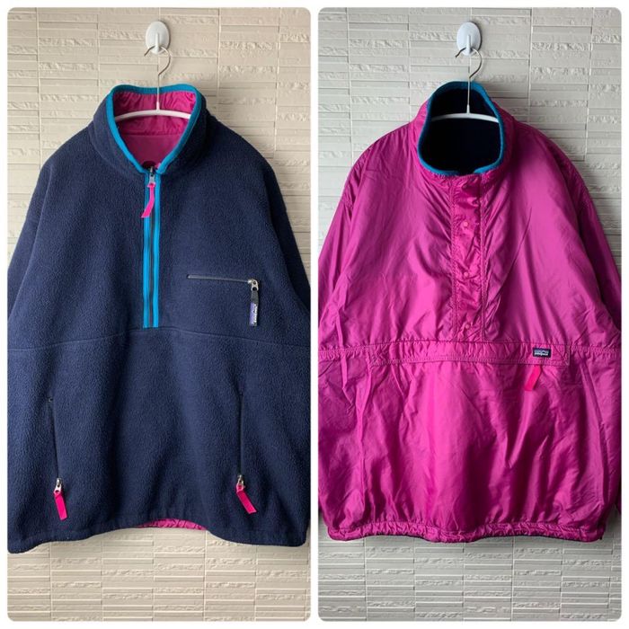 Patagonia чоловічий вінтажний  двох сторонній анорак р.с/м made usa