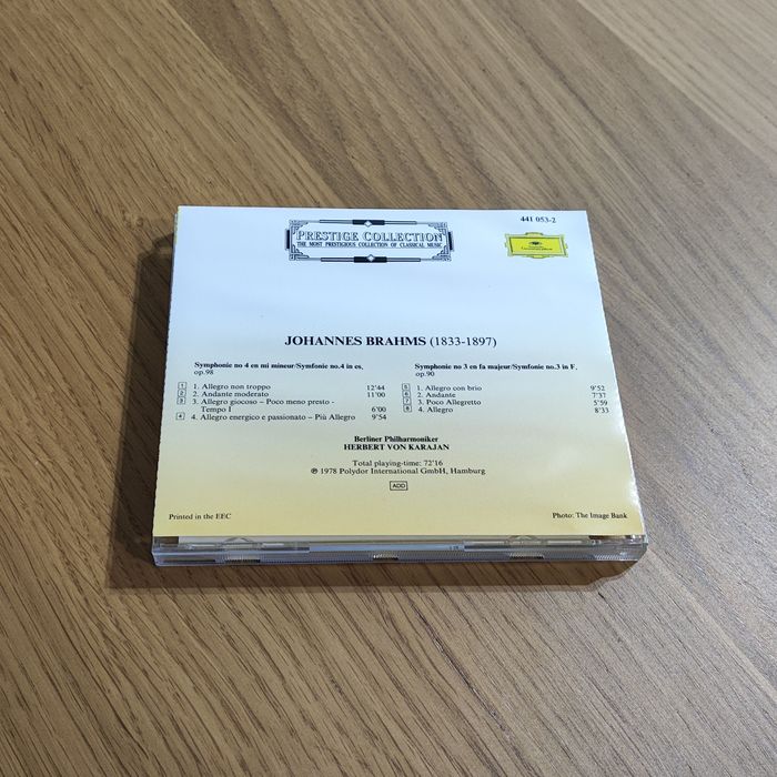 Prestige Collection Brahms Symphonies Nos.3 & 4