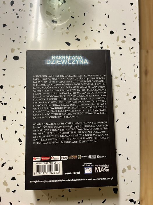 Nakręcana dziewczyna – Paolo Bacigalupi | stan bardzo dobry