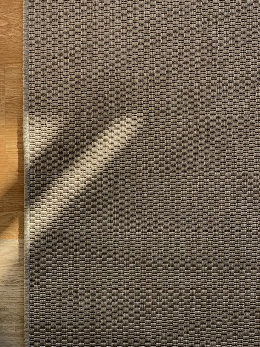 Ковер безворсовий однотонний беж,килим легкий догляд