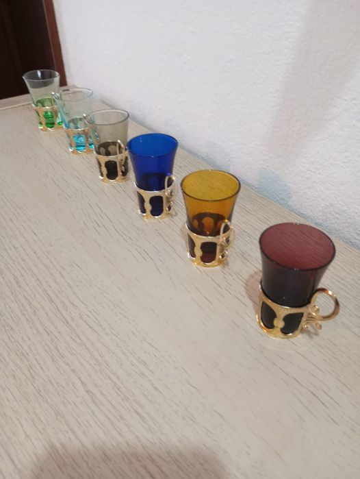 Coleção 6 Copos Vintage