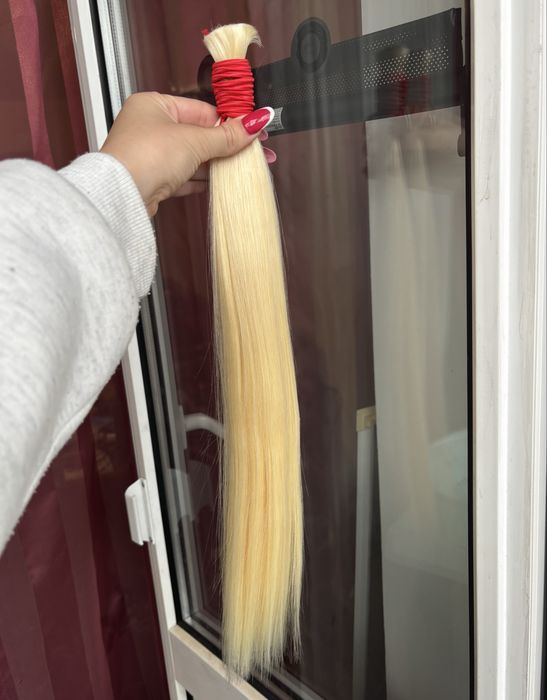 Натуральне волосся блонд 45 см