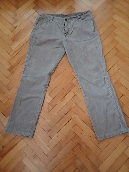 Męskie spodnie  sztruksowe  36/ 32  jasnobezowe 98 cm w pasie