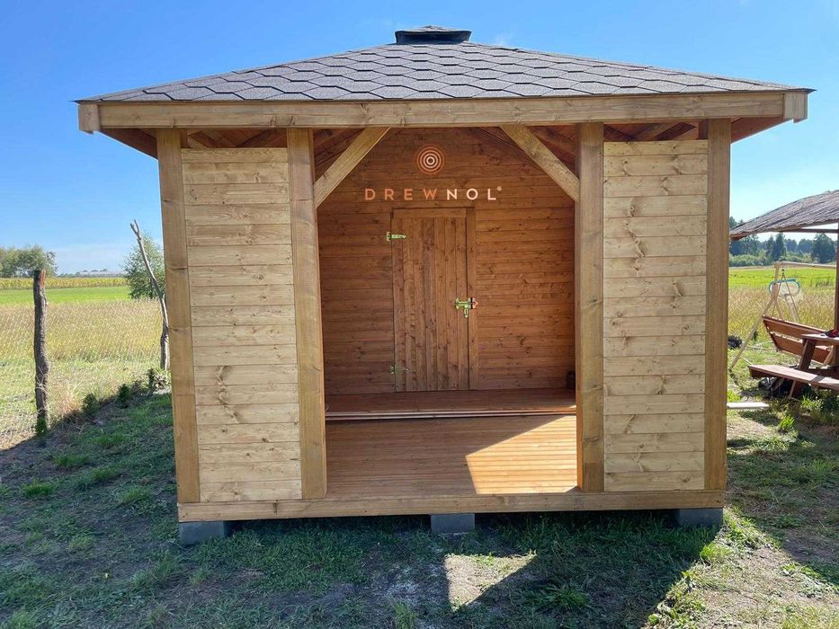 domek narzędziowy, altanka 2w1 , altanki,wiaty,altany 6m x 3m DREWNOL
