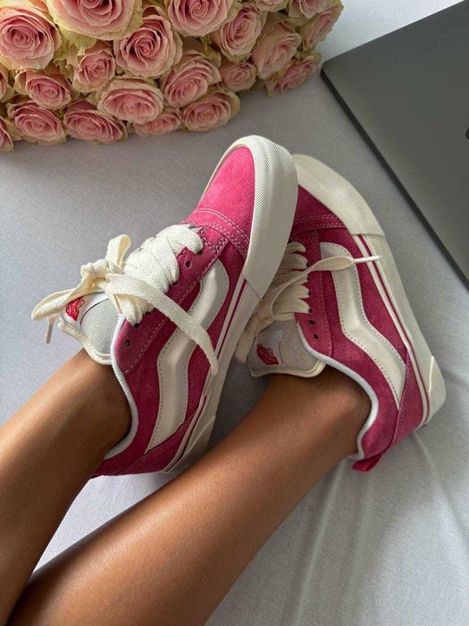 Кросівки Vans KNU Skool Peony Pink White Premium