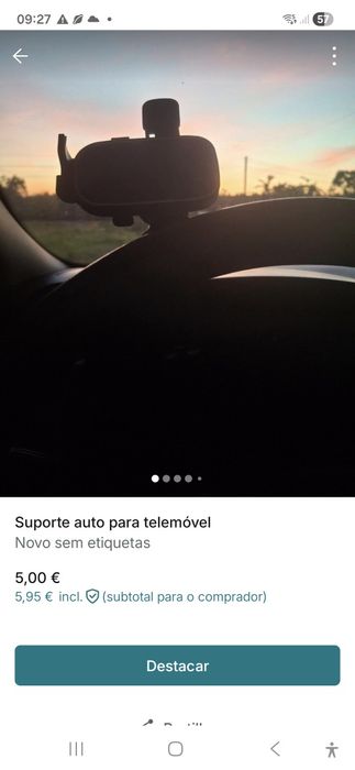 Suporte Auto para Telemóvel