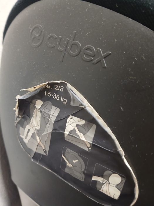 Cadeira auto cybex de 15 a 36 kg. Preço 30 euros