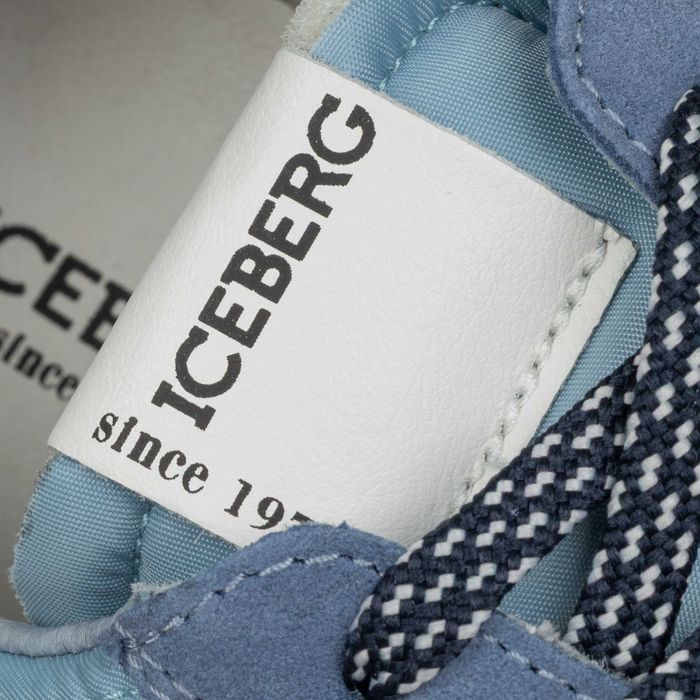 ICEBERG efektowne włoskie sneakersy NOWOŚĆ HORIZON BLUE