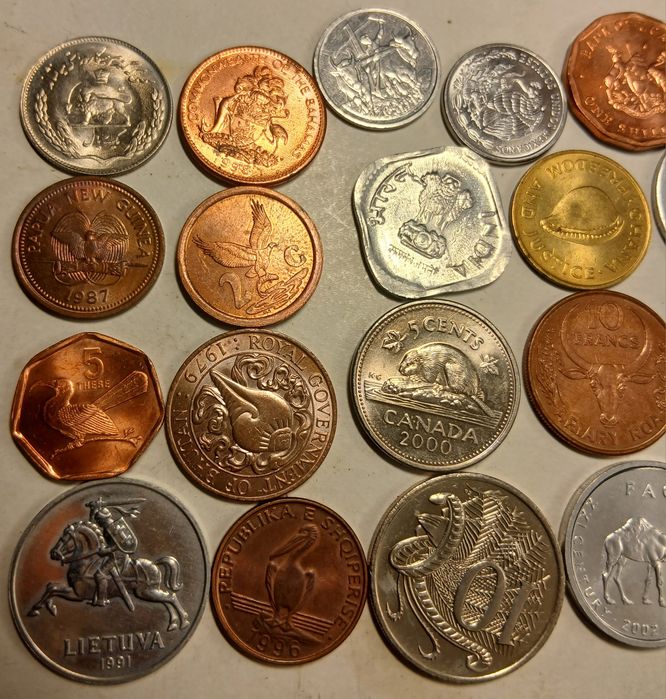 Moedas com animais