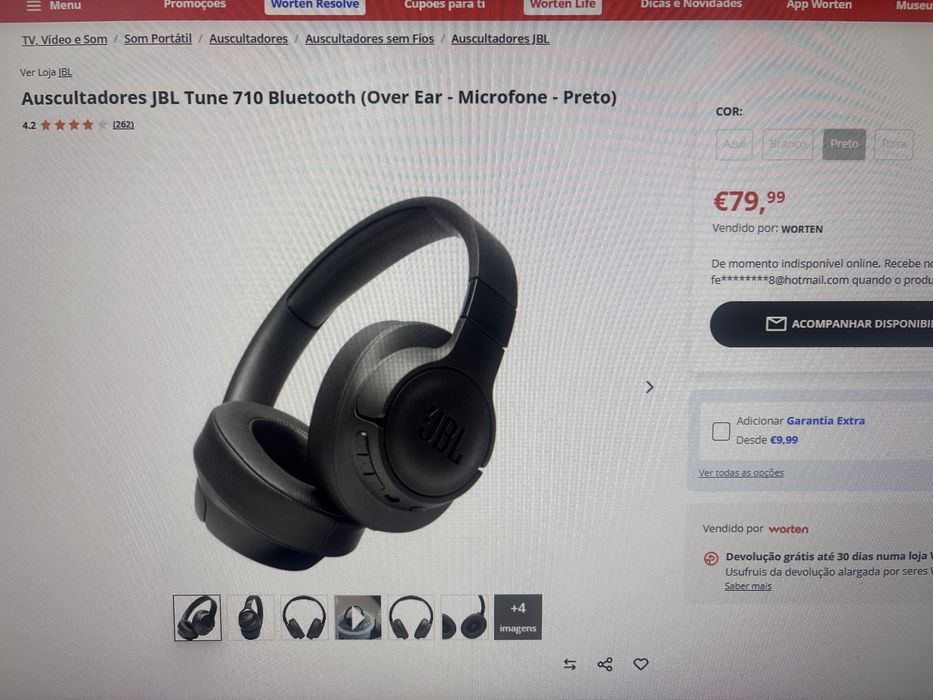 Auscultadores JBL tune 710 BT