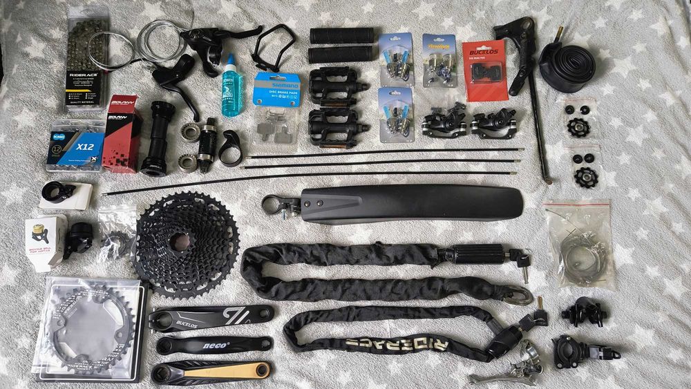 Зірочки/ шатуни/ каліпери/ замки/ колодки/ ланцюги для велосипеда