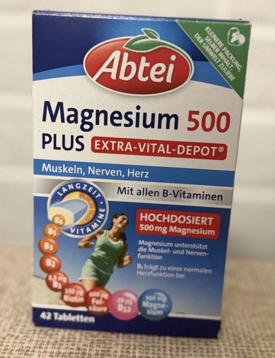 Abtei Magnesium 500 Plus з вітамінами B - 42 таблетки