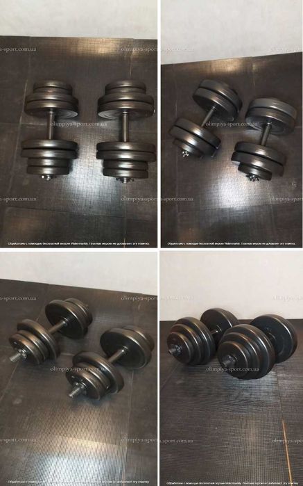 Гантелі по парам 8 до 25 кг Якість