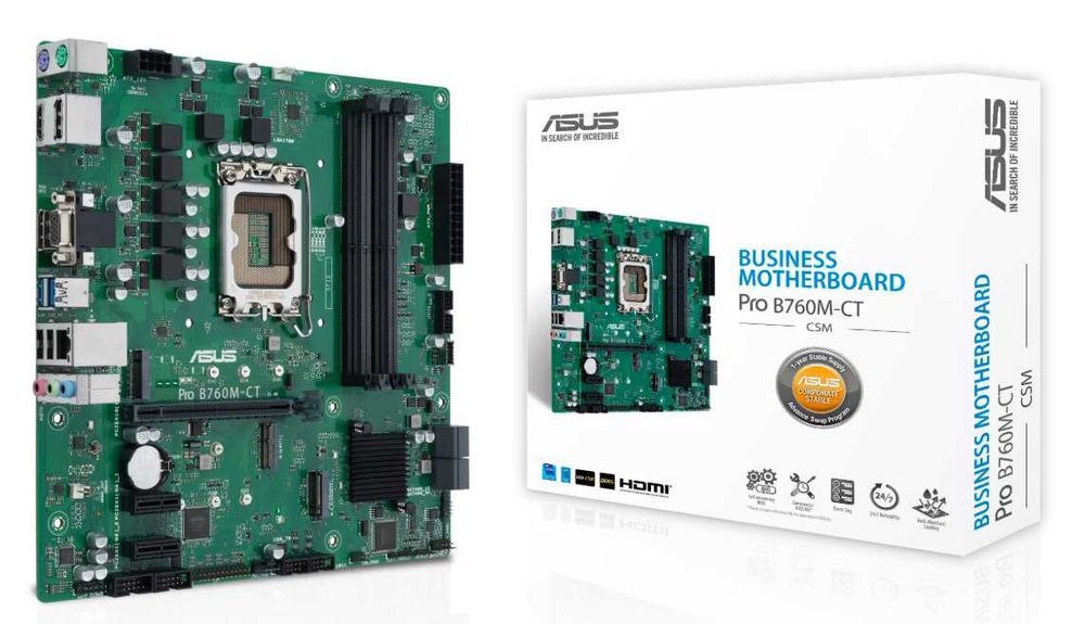 Płyta główna Micro ATX ASUS PRO B760M-CT-CSM gwarancja nr. 406132