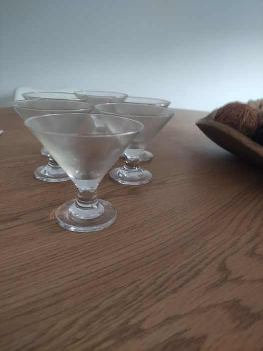 6 taças de vidro sobremesa