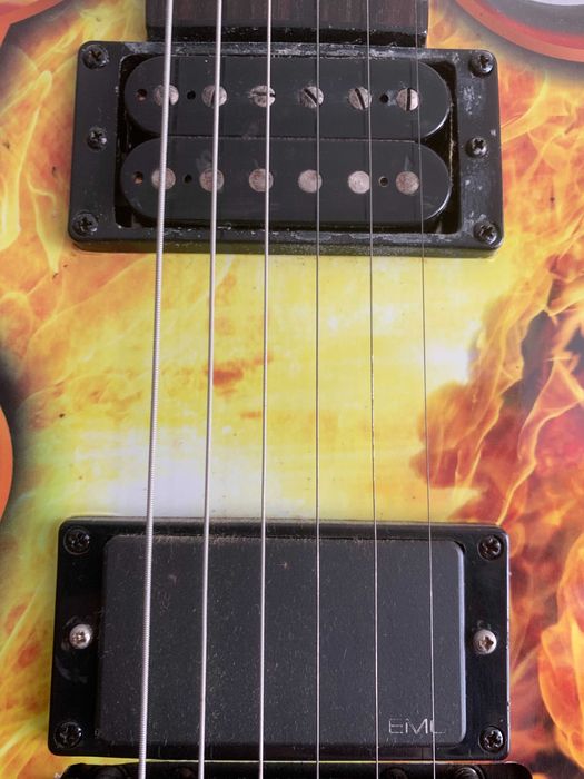 Guitarra Dean Dime Razorback Flames